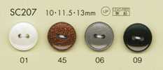 SC207 DAIYA BUTTONS Dòng HYPER DURABLE Chống Va đập"" Series Cúc Polyester Giả Vỏ Trai""