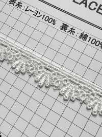 25196 Ren / Đăng Ten Hóa Học Chiều Rộng Hẹp Kyowa Lace Ảnh phụ