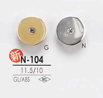N104 Cúc đá Pha Lê Kiểu Lọn Cuộn