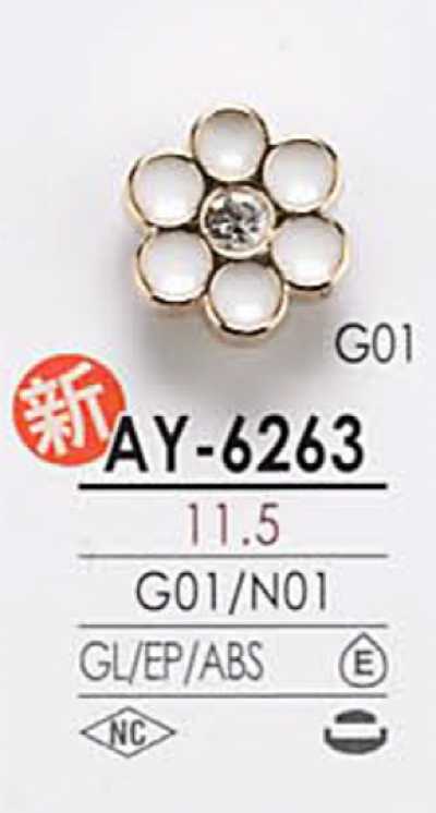AY6263 Cúc Kim Loại Họa Tiết Hoa Dùng để Nhuộm