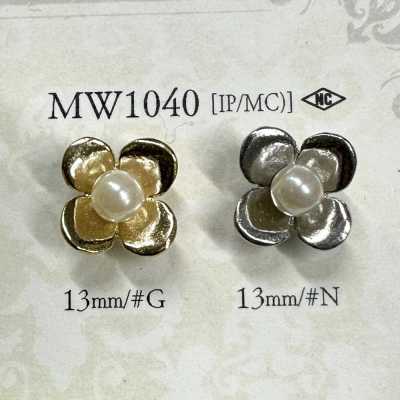 MW1040 Cúc Kim Loại Họa Tiết Hoa