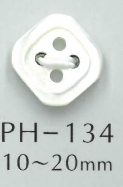 PH134 Cúc Vỏ Trai Hình Thoi Có Viền, 4 Lỗ