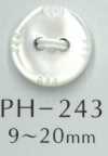 PH243 Cúc Vỏ Trai 2 Lỗ Họa Tiết Khắc Rãnh