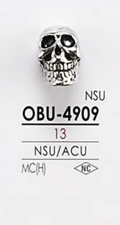 OBU4909 Cúc Kim Loại Hình đầu Lâu