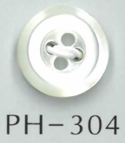 PH304 Cúc Vỏ Trai 4 Lỗ, Viền Chéo