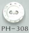 PH308 Cúc Vỏ Trai Khắc Kiểu đường Chỉ May 2 Lỗ