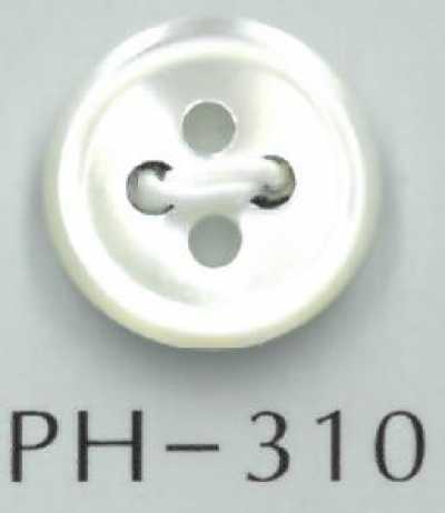 PH310 Cúc Vỏ Trai 4 Lỗ Có Viền
