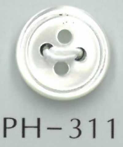 PH311 Cúc Vỏ Trai 4 Lỗ Khắc Rãnh