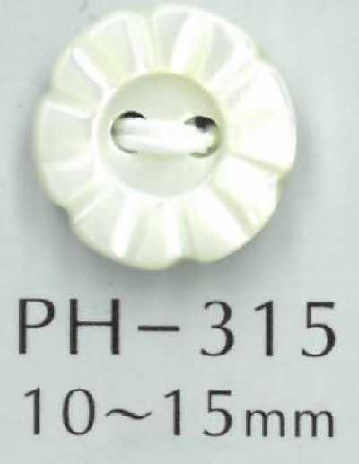 PH315 Cúc Vỏ Trai Hình Hoa 2 Lỗ