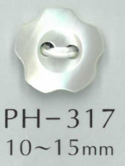 PH317 Cúc Vỏ Trai Hoa 2 Lỗ