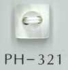 PH321 Cúc Vỏ Trai Vuông 2 Lỗ Có Rãnh