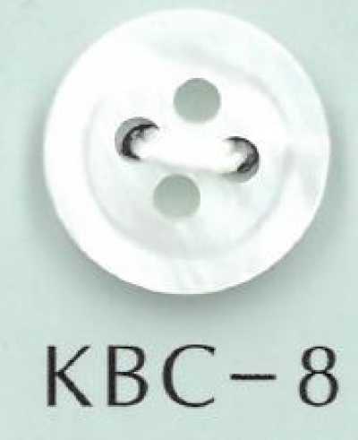 KBC-8 BIANCO SHELL Cúc Vỏ Trai 4 Lỗ Lõm Giữa