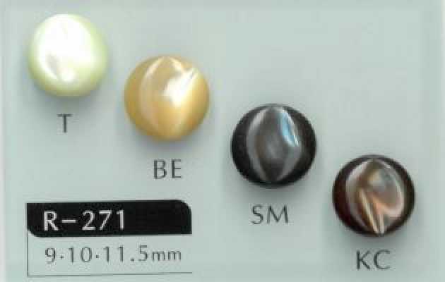 R-271 Cúc Vỏ Trai Chân ống Tròn
