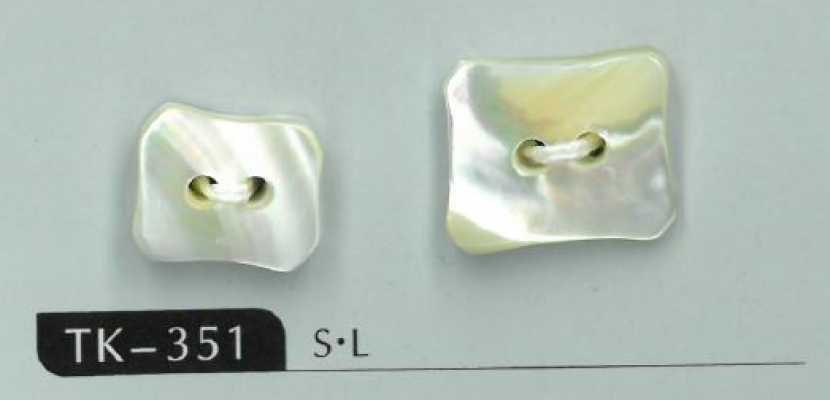 TK351 Cúc 2 Lỗ Vuông Bo Góc Lõi Takase