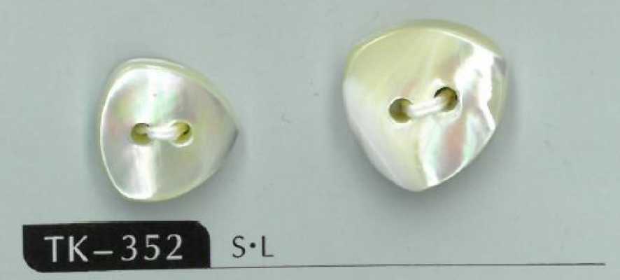 TK352 Cúc Vỏ Trai Lõi Takase Hình Tam Giác đều 2 Lỗ