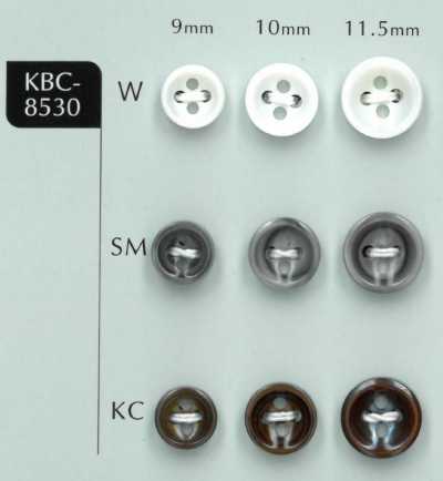 KBC-8530 Cúc Vỏ Trai Lõm 4 Lỗ Dày 3 Mm