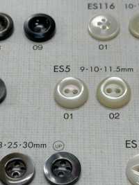 ES5 NÚT DAIYA Cúc Polyester Giống Vỏ Trai/sò/xà Cừ DAIYA BUTTON Ảnh phụ