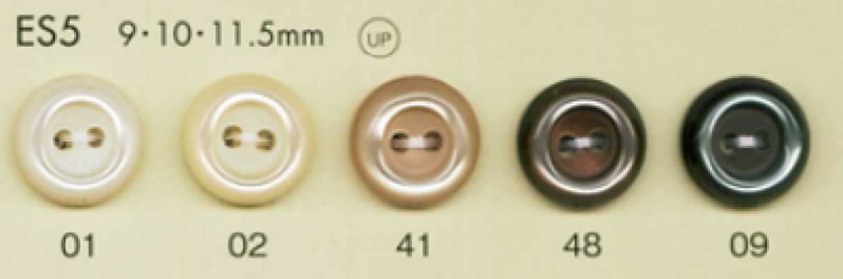 ES5 Nút Polyester Giả Xà Cừ DAIYA BUTTONS