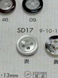 SD17 NÚT DAIYA Chống Va đập HYPER DURABLE "" Cúc Polyester Giống Vỏ Trai/sò/xà Cừ Series "" DAIYA BUTTON Ảnh phụ