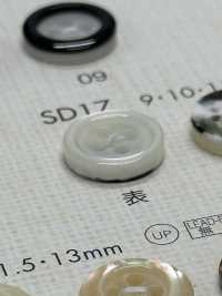 SD17 NÚT DAIYA Chống Va đập HYPER DURABLE "" Cúc Polyester Giống Vỏ Trai/sò/xà Cừ Series "" DAIYA BUTTON Ảnh phụ