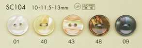 SC104 DAIYA BUTTONS Dòng HYPER DURABLE Chống Va đập Cúc Polyester Vỏ Trai/sò/xà Cừ