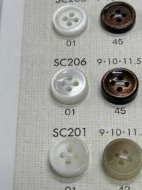 SC206 NÚT DAIYA Chống Va đập HYPER DURABLE "" Cúc Polyester Giống Vỏ Trai/sò/xà Cừ Series "" DAIYA BUTTON Ảnh phụ