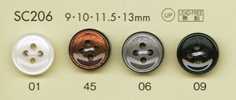 SC206 DAIYA BUTTONS Dòng HYPER DURABLE Chống Va đập Cúc Polyester Giả Xà Cừ