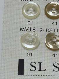 MV18 NÚT DAIYA Cúc Polyester Giống Vỏ Trai/sò/xà Cừ DAIYA BUTTON Ảnh phụ