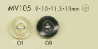 MV105 DAIYA BUTTONS Nút Polyester Kiểu Vỏ Trai/sò/xà Cừ