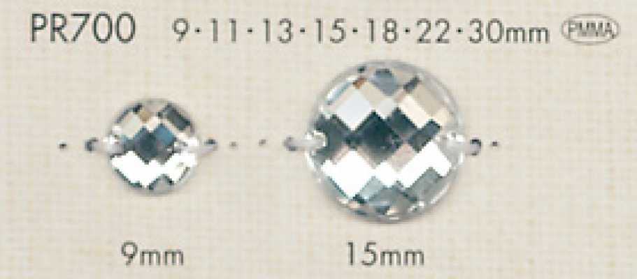 PR700 Cúc Trong Suốt Cắt Kim Cương