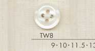 TW8 DAIYA BUTTONS Cúc Polyester Giả Vỏ Trai