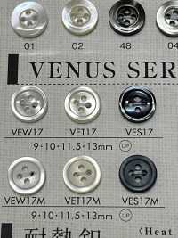 VEW17 NÚT DAIYA Cúc Polyester Giống Vỏ Trai/sò/xà Cừ DAIYA BUTTON Ảnh phụ