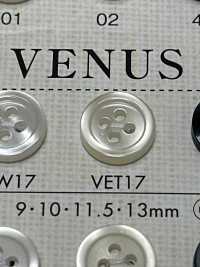 VET17 NÚT DAIYA Cúc Polyester Giống Vỏ Trai/sò/xà Cừ DAIYA BUTTON Ảnh phụ