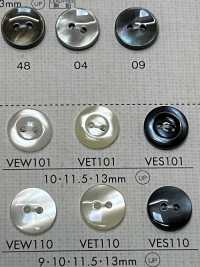 VES101 NÚT DAIYA Cúc Polyester Giống Vỏ Trai/sò/xà Cừ DAIYA BUTTON Ảnh phụ