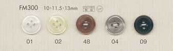 FM300 DAIYA BUTTONS Cúc Polyester Giả Vỏ Trai