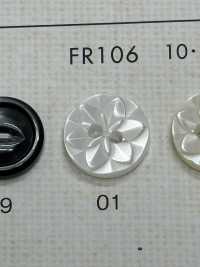 FR106 NÚT DAIYA Cúc Polyester Giống Vỏ Trai/sò/xà Cừ (Hình Hoa) DAIYA BUTTON Ảnh phụ