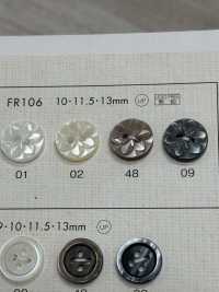FR106 NÚT DAIYA Cúc Polyester Giống Vỏ Trai/sò/xà Cừ (Hình Hoa) DAIYA BUTTON Ảnh phụ