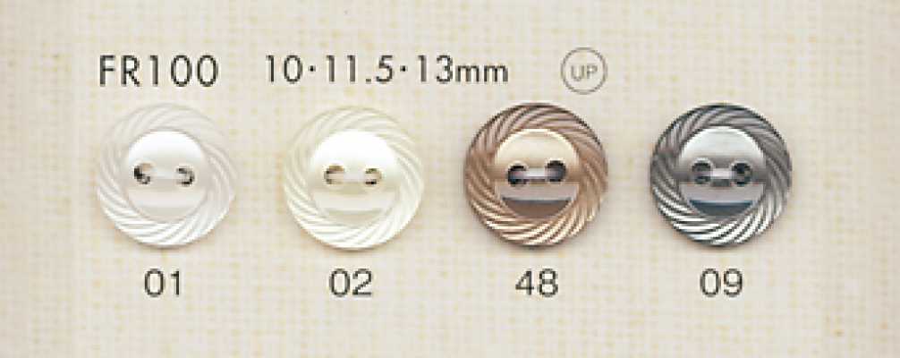 FR100 Cúc Polyester Giả Xà Cừ DAIYA BUTTONS