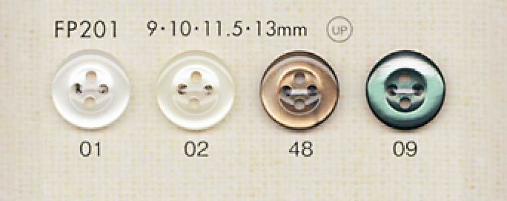 FP201 Cúc Polyester Giả Vỏ Trai DAIYA BUTTONS
