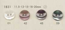 1831 DAIYA BUTTONS Cúc Polyester Giả Xà Cừ