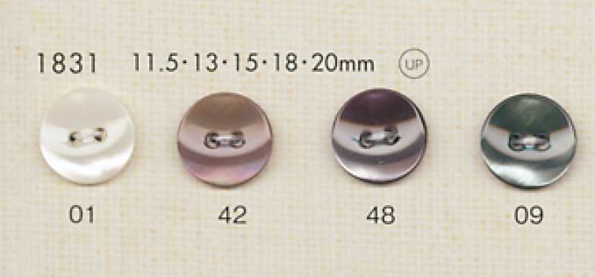 1831 DAIYA BUTTONS Cúc Polyester Giả Xà Cừ