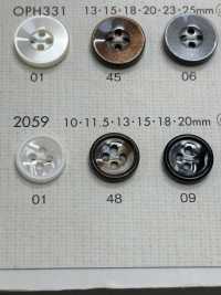 2059 NÚT DAIYA Cúc Polyester Giống Vỏ Trai/sò/xà Cừ DAIYA BUTTON Ảnh phụ