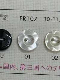 FR107 NÚT DAIYA Cúc Polyester Giống Vỏ Trai/sò/xà Cừ (Hình Hoa) DAIYA BUTTON Ảnh phụ