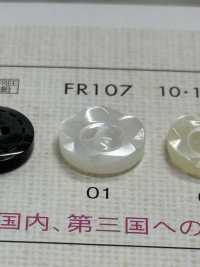 FR107 NÚT DAIYA Cúc Polyester Giống Vỏ Trai/sò/xà Cừ (Hình Hoa) DAIYA BUTTON Ảnh phụ