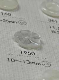 1950 NÚT DAIYA Cúc Polyester Hai Lỗ (Hình Bông Hoa) DAIYA BUTTON Ảnh phụ