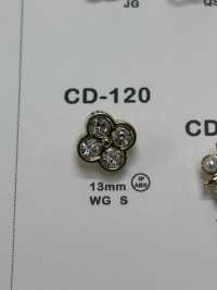 CD120 Cúc Hình Bông Hoa Bijou DAIYA BUTTON Ảnh phụ