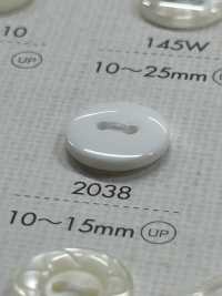 2038 DAIYA BUTTONS Cúc Polyester Phẳng 2 Lỗ DAIYA BUTTON Ảnh phụ