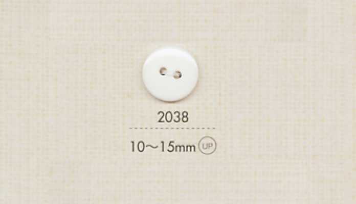 2038 DAIYA BUTTONS Cúc Polyester Dẹt 2 Lỗ