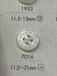 7016 DAIYA BUTTONS Cúc Polyester 4 Lỗ (Hình Sóng) DAIYA BUTTON Ảnh phụ