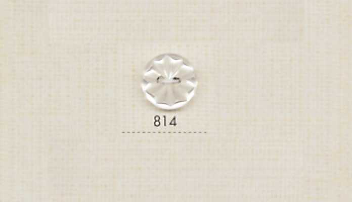 814 DAIYA BUTTONS Cúc Polyester Giả Vỏ Trai 2 Lỗ (Hoa Nổi)